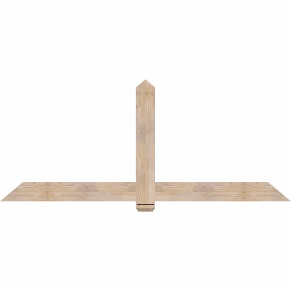 Ekena Millwork Eugene Smooth Timber Gable Bracket, Douglas Fir, 84"W x 35"H x 1 1/2"D x 5 1/2"F, 10/12 Pitch GBW084X35X0206EUG00SDF - main